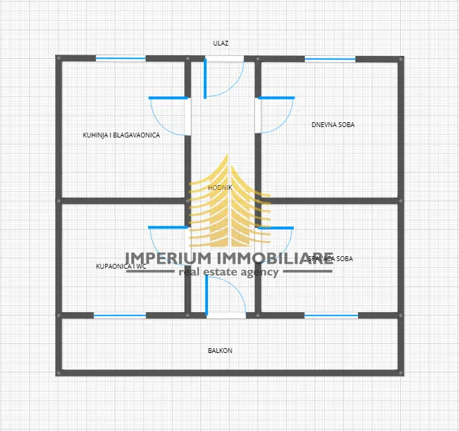 Stan za najam – Srednjaci, Zagreb, 56,97 m², 2-sobni