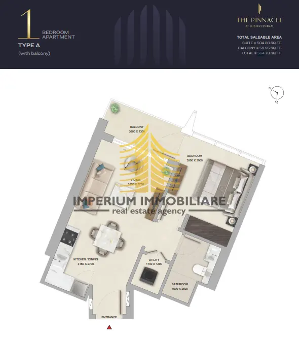Stan na prodaju – Dubai, 52,39 m², 1-sobni – fotografija 6