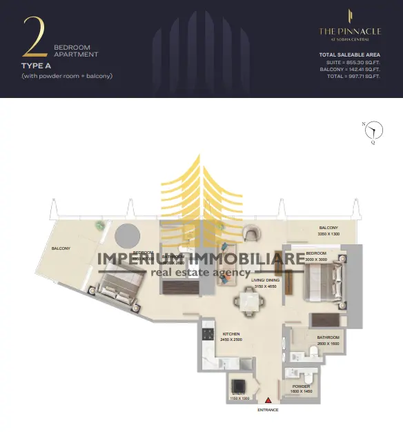 Stan na prodaju – Dubai, 92,62 m², 2-sobni – fotografija 6