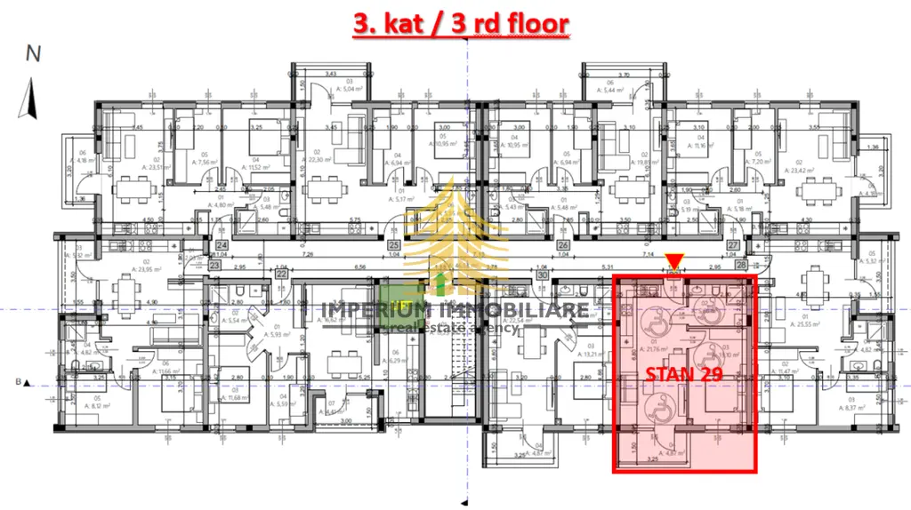 Stan na prodaju – Monvidal, Pula, 45,39 m², 1,5-sobni – fotografija 3