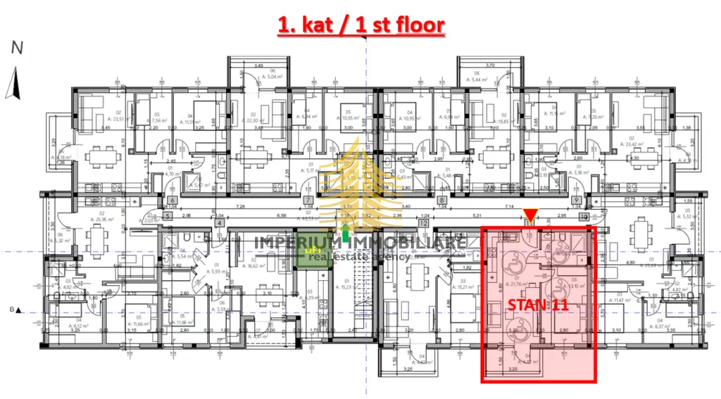 Stan na prodaju – Monvidal, Pula, 45,39 m², 1,5-sobni – fotografija 3
