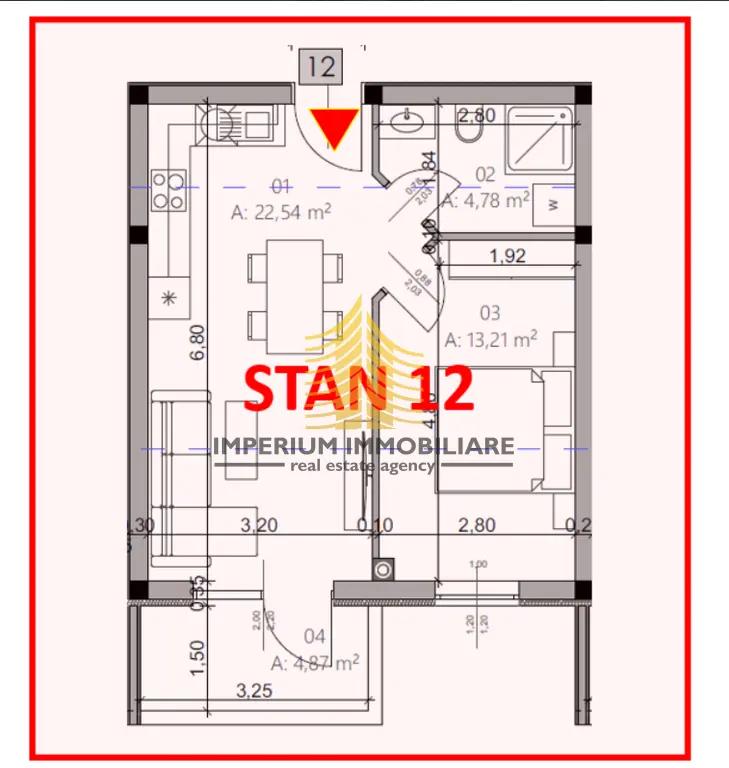 Stan na prodaju – Monvidal, Pula, 45,4 m², 1,5-sobni – fotografija 4