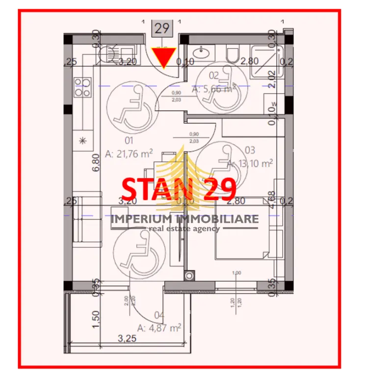 Stan na prodaju – Monvidal, Pula, 45,39 m², 1,5-sobni – fotografija 4