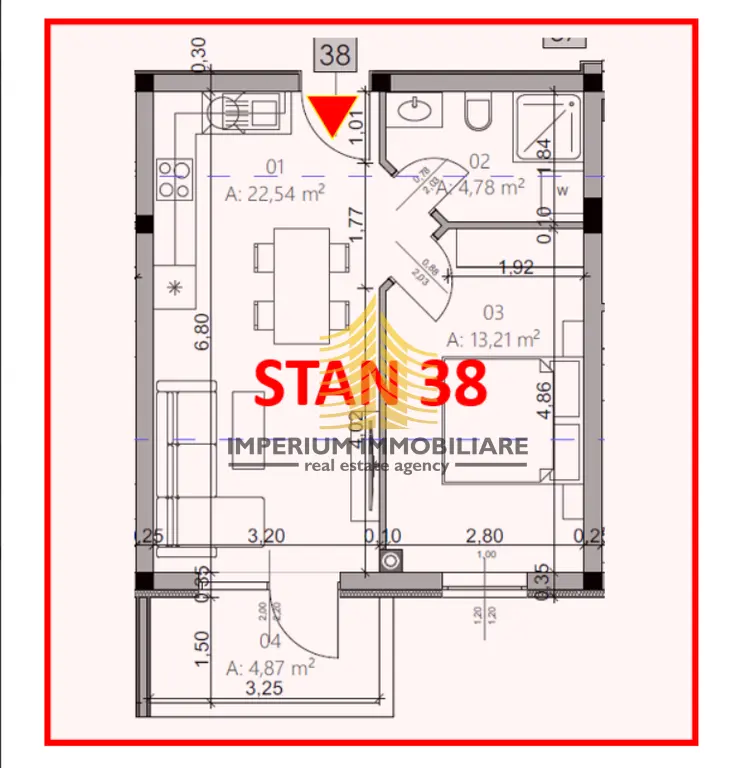 Stan na prodaju – Monvidal, Pula, 45,4 m², 1,5-sobni – fotografija 4
