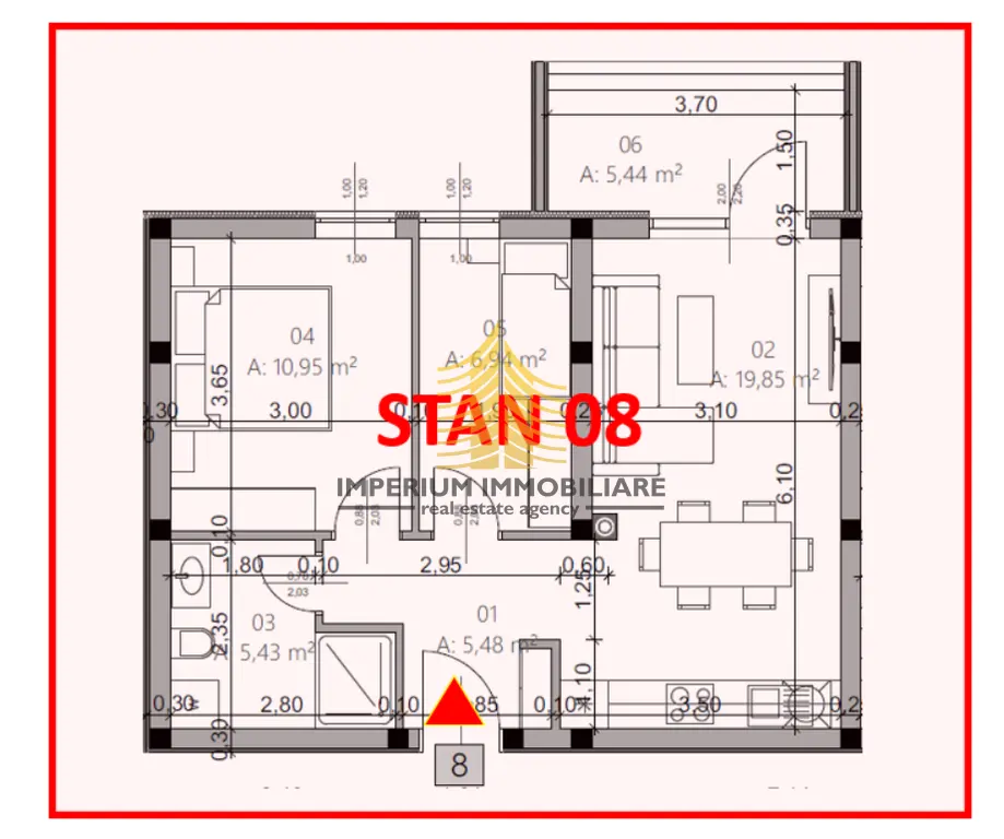 Stan na prodaju – Monvidal, Pula, 54,09 m², 2,5-sobni – fotografija 4