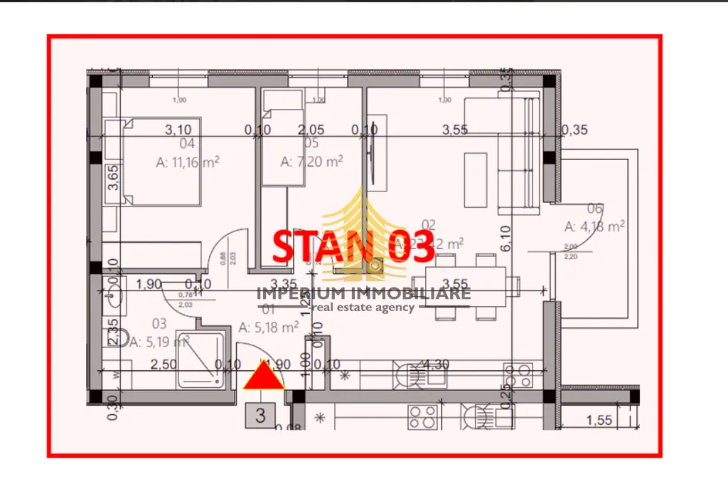 Stan na prodaju – Monvidal, Pula, 56,33 m², 2,5-sobni – fotografija 4