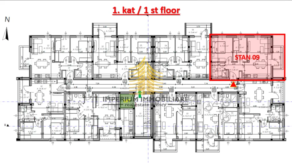 Stan na prodaju – Monvidal, Pula, 56,33 m², 2,5-sobni – fotografija 3