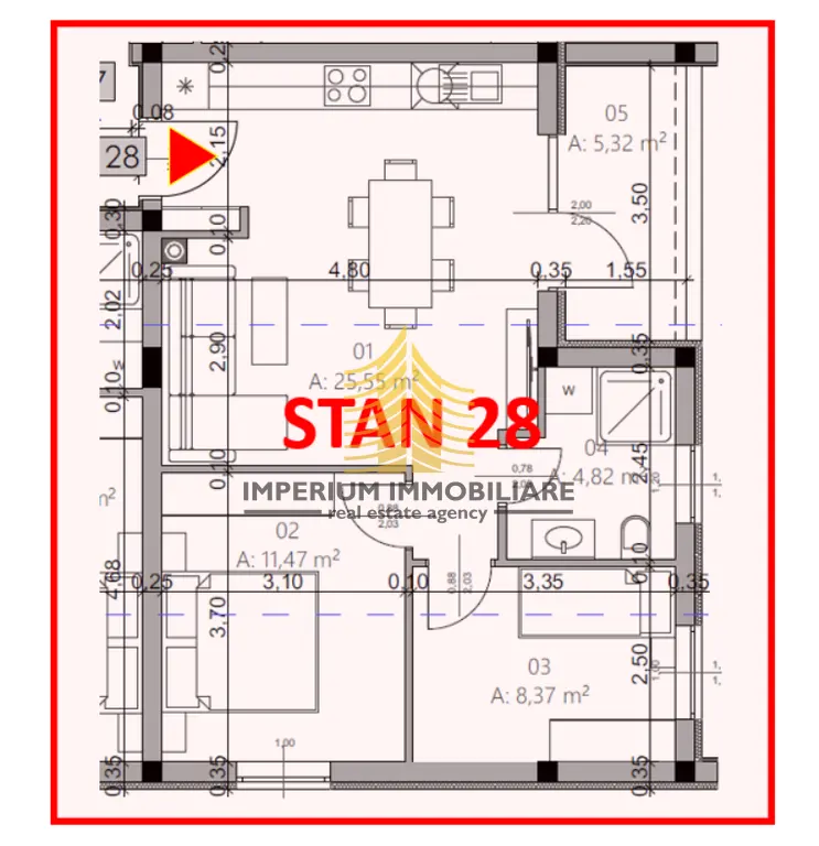 Stan na prodaju – Monvidal, Pula, 55,53 m², 2,5-sobni – fotografija 4