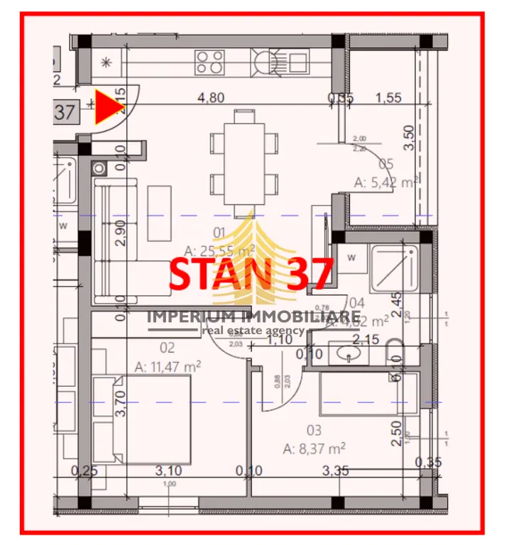 Stan na prodaju – Monvidal, Pula, 55,63 m², 2,5-sobni – fotografija 4