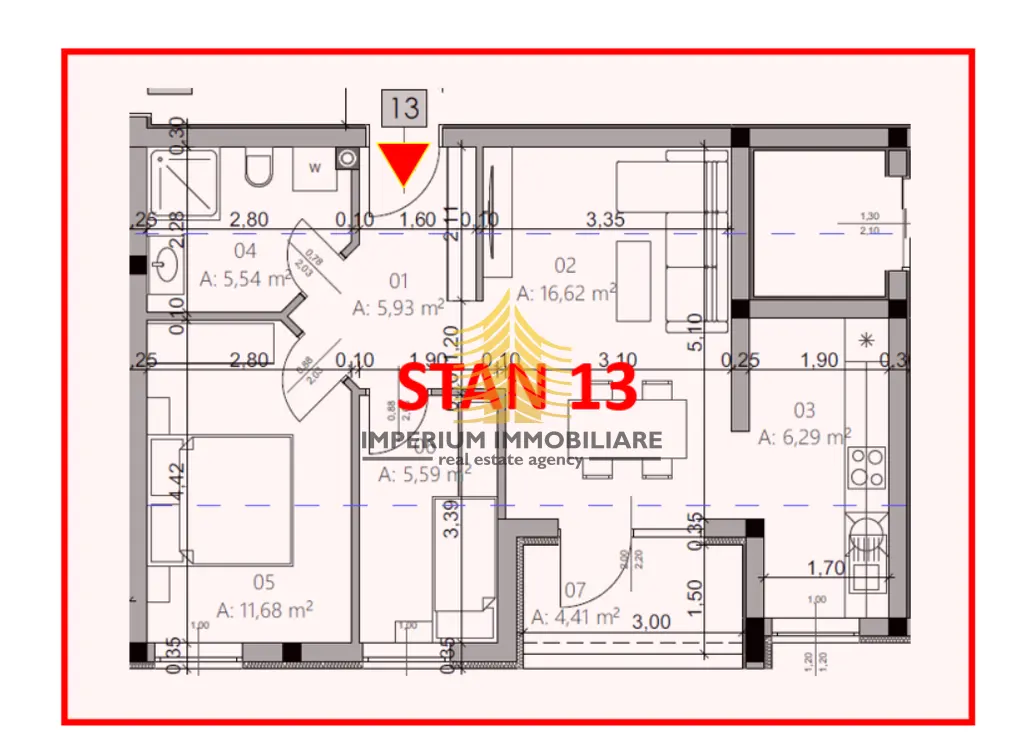 Stan na prodaju – Monvidal, Pula, 56,33 m², 2,5-sobni – fotografija 4