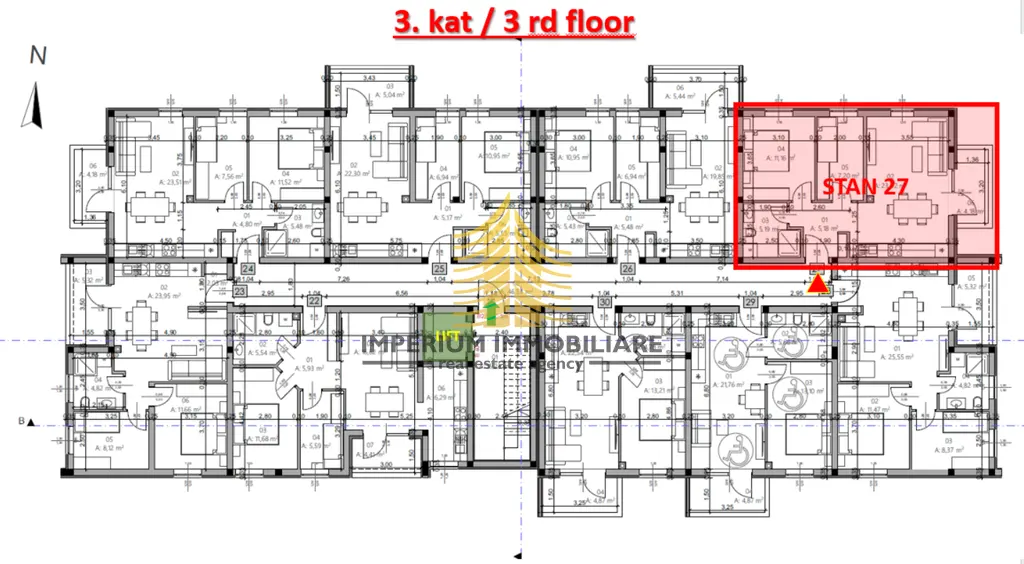 Stan na prodaju – Monvidal, Pula, 56,33 m², 2,5-sobni – fotografija 3