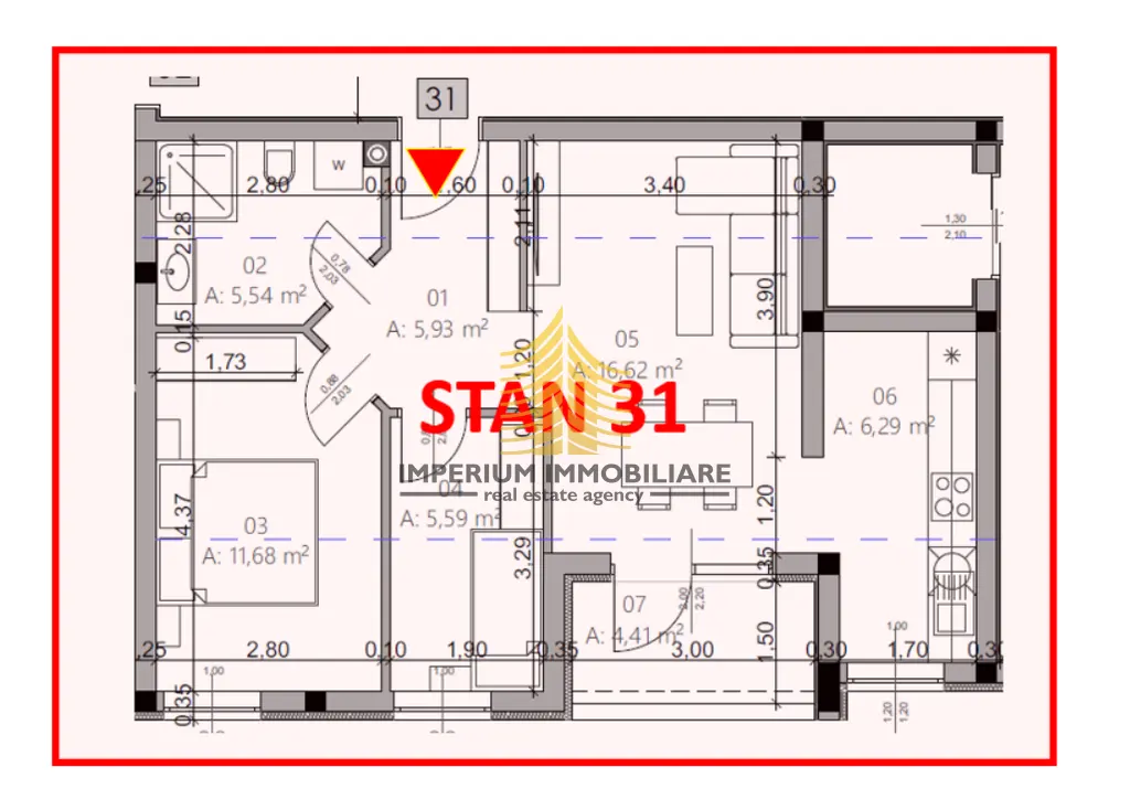 Stan na prodaju – Monvidal, Pula, 56,06 m², 2,5-sobni – fotografija 4
