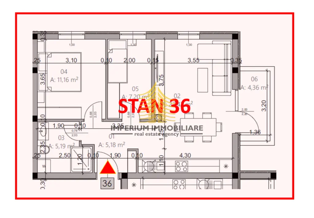 Stan na prodaju – Monvidal, Pula, 56,51 m², 2,5-sobni – fotografija 4