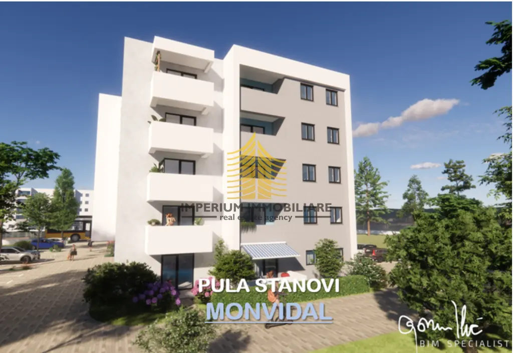 Stan na prodaju – Monvidal, Pula, 57,03 m², 2,5-sobni