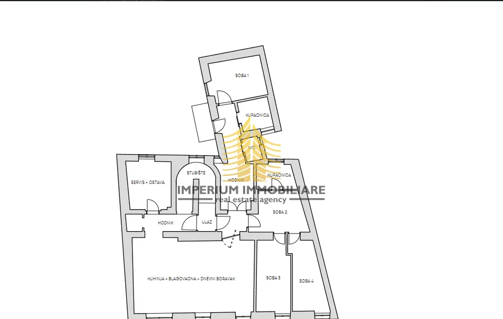 Stan na prodaju – Centar, Zagreb, 205 m², 6-sobni