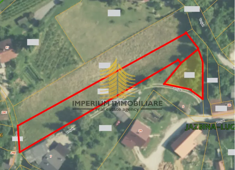 Zemljište na prodaju – Jazbina, 2145 m²