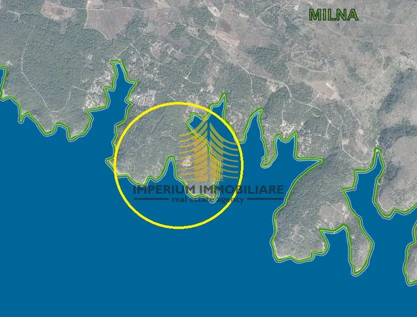 Zemljište na prodaju – Milna, 9100 m²