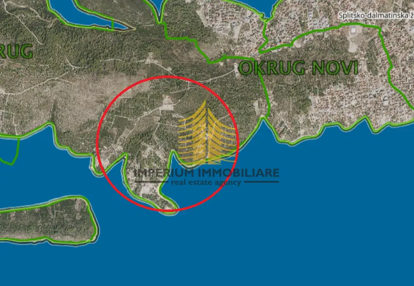 Zemljište na prodaju – Okrug Gornji, Okrug, 2185 m²