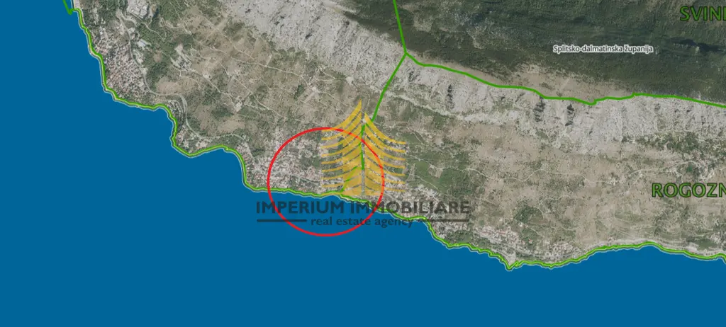 Zemljište na prodaju – Omiš, 1214 m²