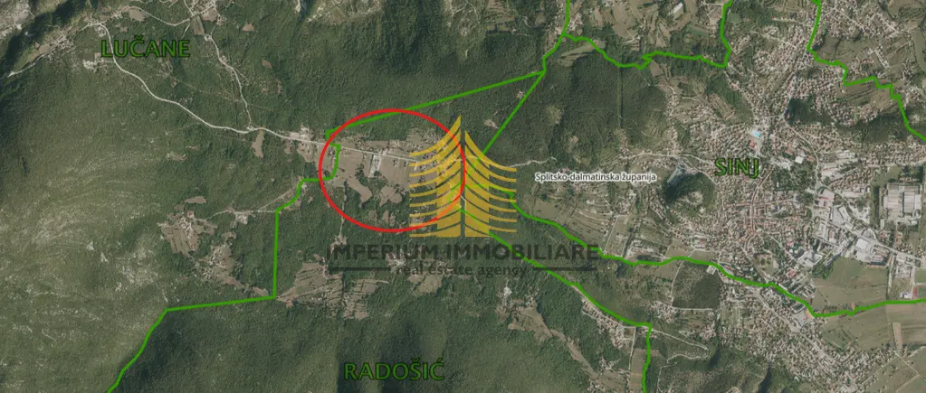 Zemljište na prodaju – Sinj, Radošić, 993 m²