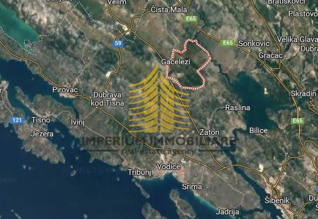 Zemljište na prodaju – Vodice, 1100 m²