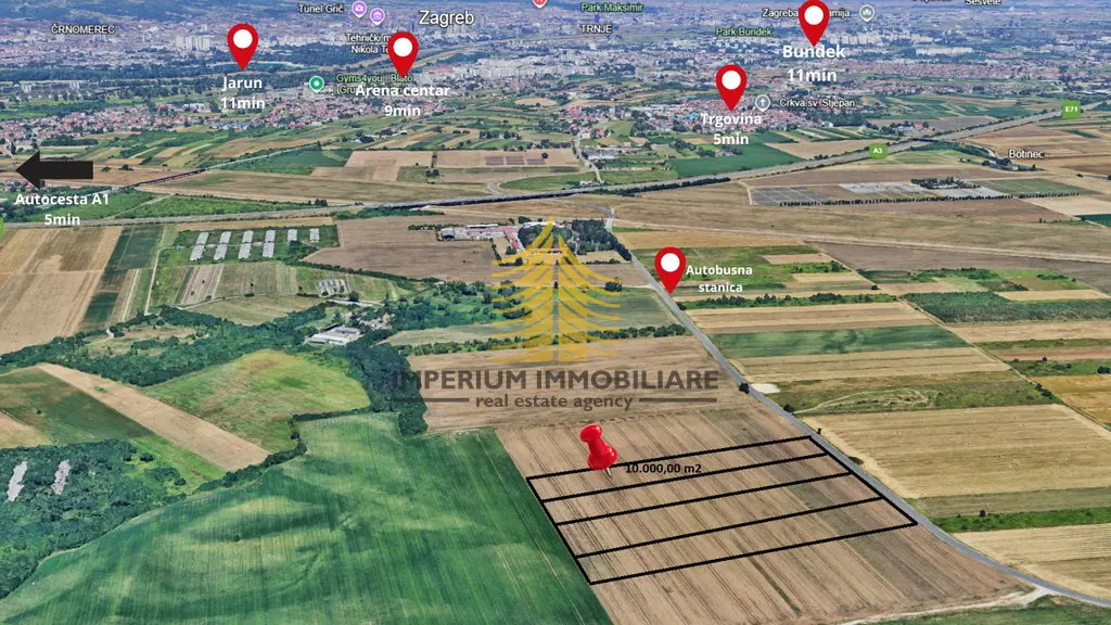 Zemljište na prodaju – Brezovica, Zagreb, 10000 m²