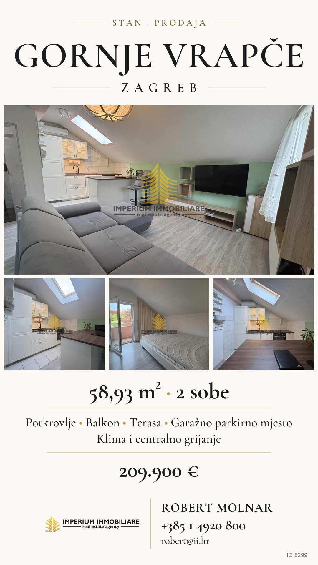 Visual für soziale Medien – Wohnung, Gornje Vrapče, Referenz 8299