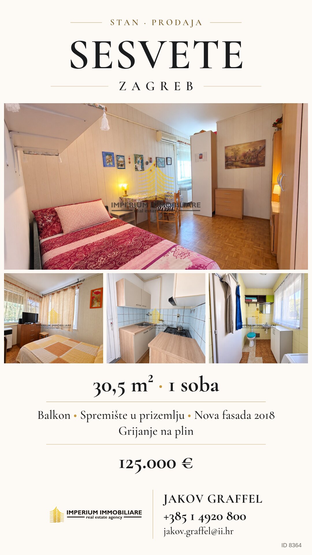 Vizual za družbena omrežja – stanovanje, Sesvete, šifra 8364
