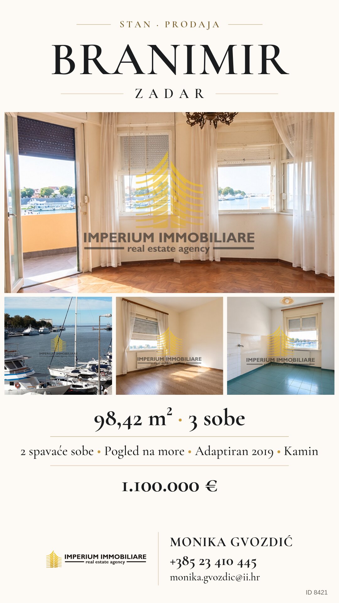 Social media visual – apartment, Branimir, reference 8421