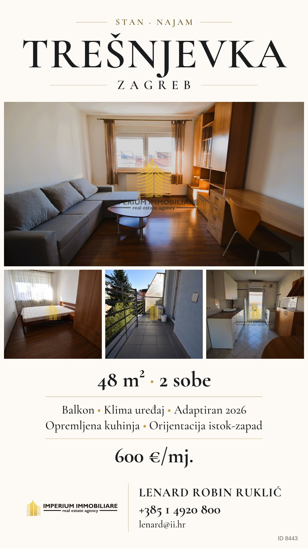 Social-Media-Visual – Wohnung, Trešnjevka, Code 8443