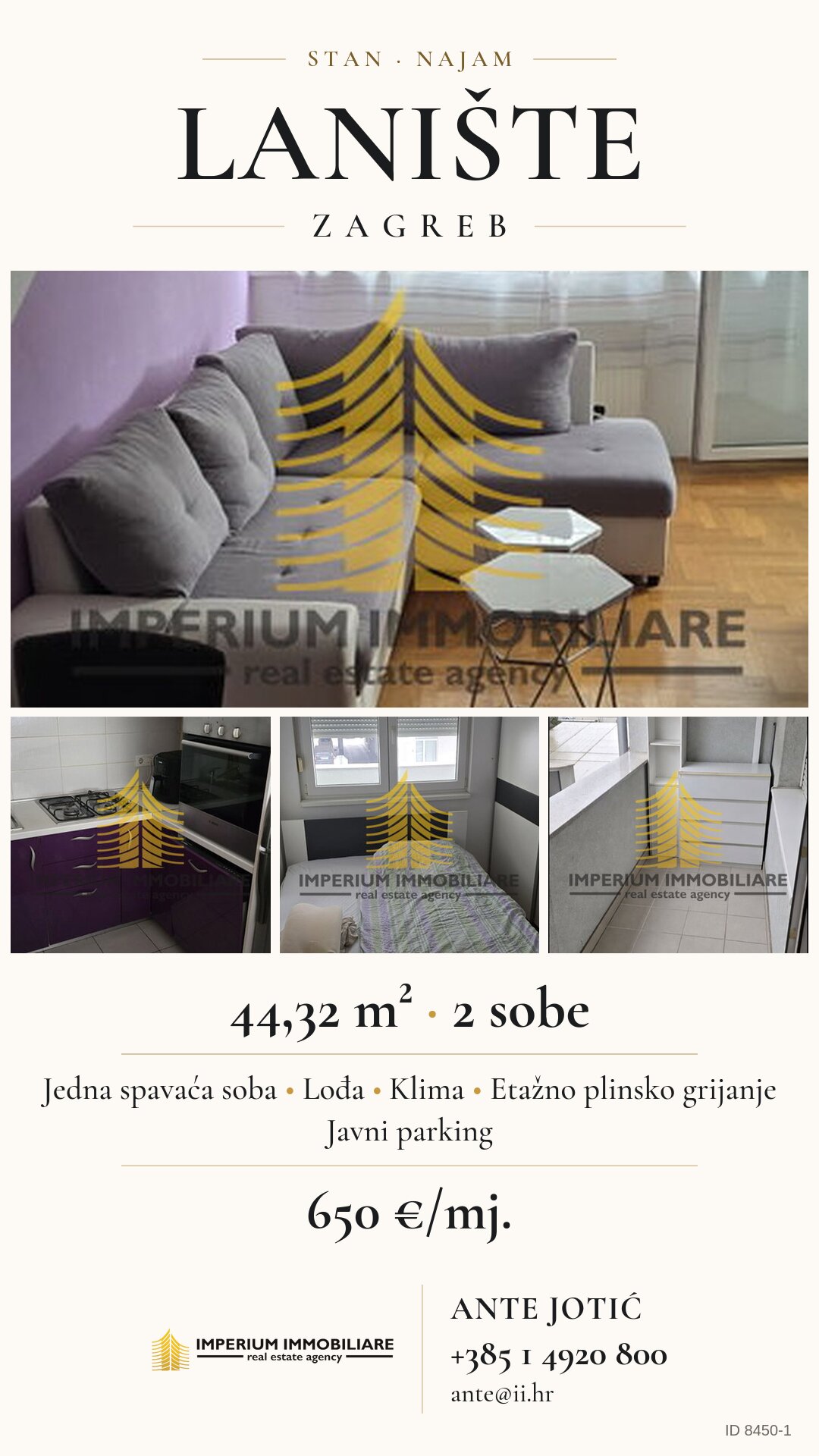 Social media visual – apartment, Lanište, ref. 8450-1