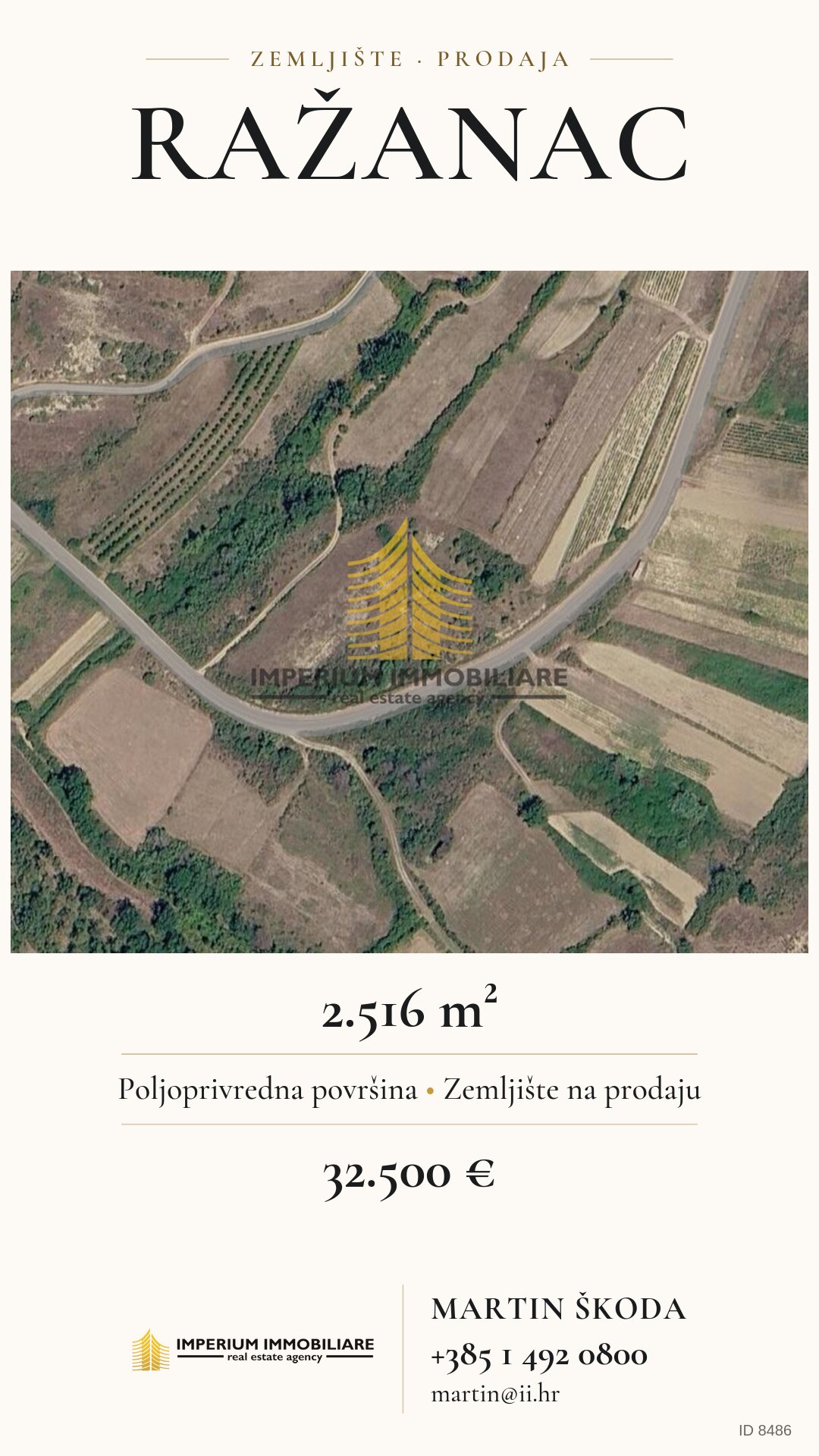 Social media visual – land, Ražanac, ref. 8486