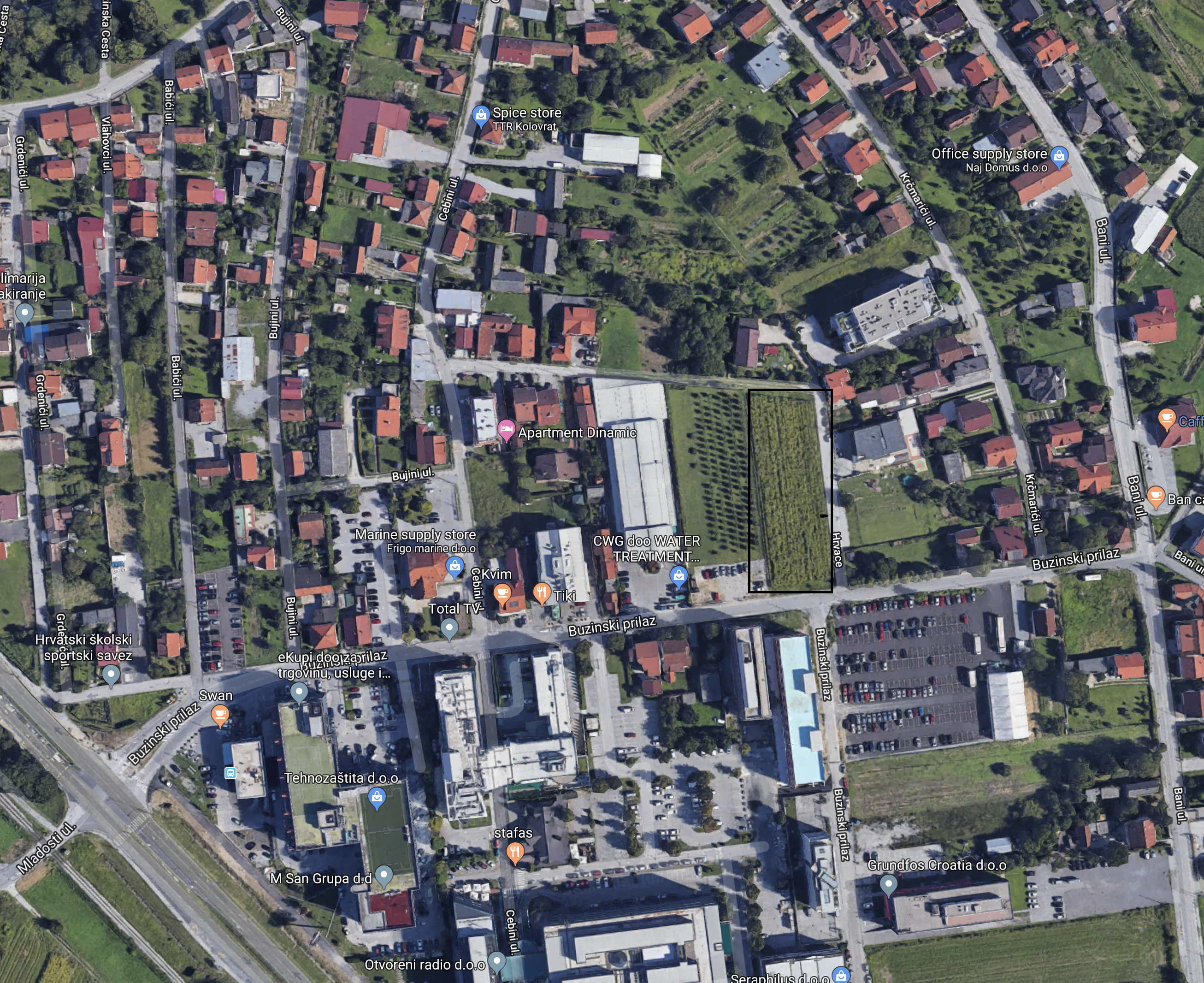 Građevinsko zemljište, Zagreb (Buzin), 2899 m2 ,