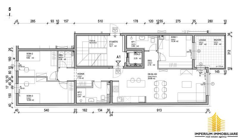NOVOGRADNJA Trešnjevka, 4-sob, 88,84 m2, stan A1 (prodaja)